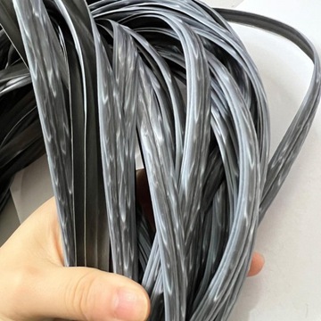 Плетеные мебельные ленты из ротанга, темно-серые.