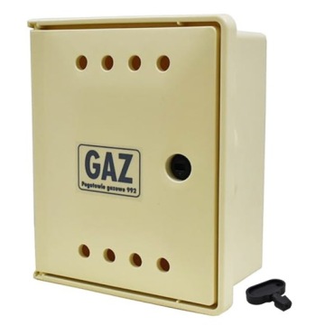 SZAFKA SKRZYNKA GAZOWA ZAWÓR 250X300X150 BEŻOWA