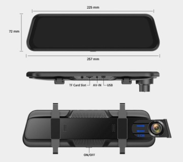 АВТОМОБИЛЬНЫЙ ВИДЕОРЕГИСТРАТОР FASTCAM 2K WIFI КАМЕРА ЗАДНЕГО ЗЕРКАЛА ЗАДНЕГО ЗЕРКАЛА