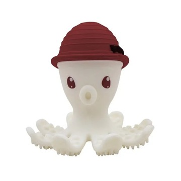 Gryzak Zabawka Ośmiornica Chimney Red Mombella