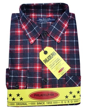 Koszula męska flanelowa flanela w kratę 42/43