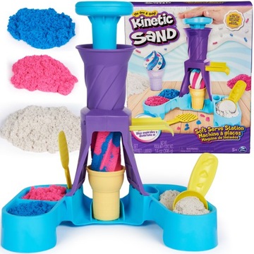 PIASEK KINETYCZNY ZESTAW KINETIC SAND MASZYNA DO LODÓW + AKCESORIA