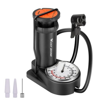 ВЕЛОСИПЕДНЫЙ НАСОС С МАНОМЕТРОМ ВЕЛОСИПЕДНЫЙ НАСОС ДЛЯ МЯЧЕЙ, ВОЗДУШНЫХ ШАРОВ, НОЖНОГО МАНОМЕТРА