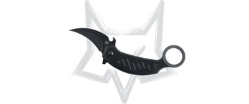 Nóż FOX PikAL / Karambit Black G10, Black Idroglider N690Co by
