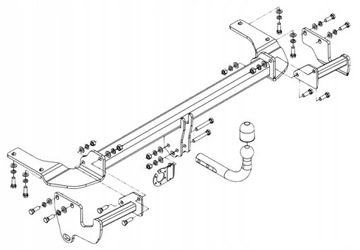 NOVÝ AUTO ZAŘÍZENÍ(HÁK) TÁŽNÝ MITSUBISHI GRANDIS OD2004
