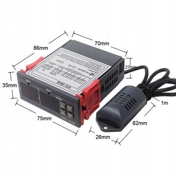 Термогигрометр STC-3028 24В
