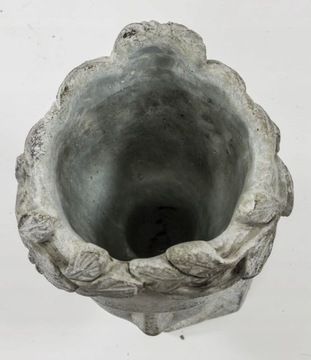 КРЫШКА ДЛЯ ЦВЕТОЧНОГО ВАЗОНА СЕРАЯ БЕТОННАЯ ГОЛОВКА 21x14 121105