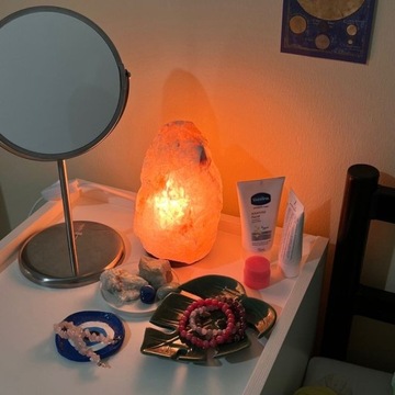 LAMPA SOLNA SÓL HIMALAJSKA 1-2 kg JONIZATOR Lampka Naturalna na PREZENT
