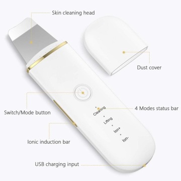 Ультразвуковой скруббер для кожи USB-разъем