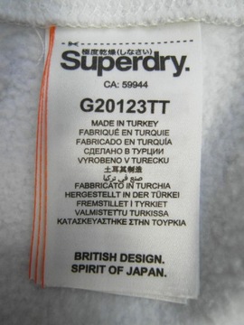 SUPERDRY CIEPŁA BAWEŁNIANA BLUZA ROZ. 38