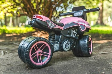 ДЕТСКИЙ ГОНОЧНЫЙ АППОРТ, РОЗОВЫЙ, ШИРОКИЕ КОЛЕСА, БОЛЬШОЙ БЕГОВОЙ RUN FALK, ДЛЯ 2 ЛЕТ