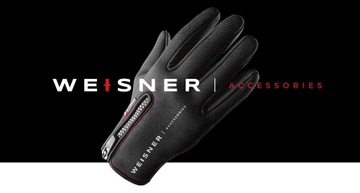 WEISNER ORYGINALNE RĘKAWICZKI MESKIE NA ROWER BIEGANIA ZIMOWE OCIEPLANE