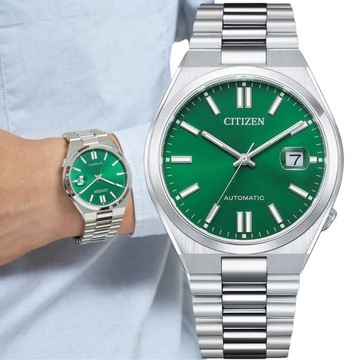 ORYGINALNY Citizen NJ0150-81X Tsuyosa Green Automatic Classic Sapphire