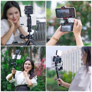 Ulanzi ST-06S Adapter uchwyt statywowy do telefonu + zimna stopka x 2