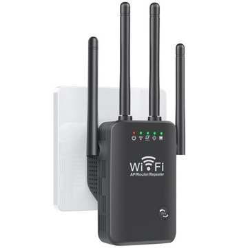 Усилитель сигнала WiFi/ретранслятор сети 2,4 ГГц, расширенный диапазон, 300 Мбит/с, 4 антенны