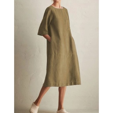 Wygodna Sukienka Letnia Dla Puszystych Kobiet! Oversize