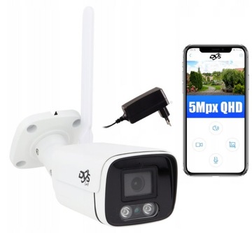 БЕСПРОВОДНАЯ IP-КАМЕРА WIFI 5MPX 2K IR30 МЕТАЛЛИЧЕСКАЯ НАРУЖНАЯ SMART DVS