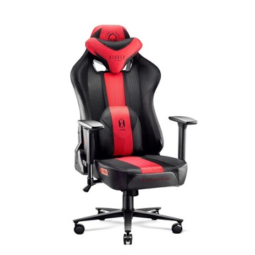 Fotel Diablo X-Player 2.0 materiałowy Normal Size: Karmazynowo-antracytowy