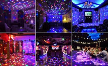DISCO RGB BALL LED ДИСКОПРОЕКТОР С ДИСТАНЦИОННЫМ УПРАВЛЕНИЕМ