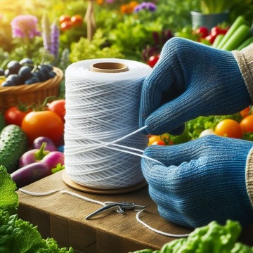 Шпагат садовый полипропиленовый универсальный белый, 500 м.