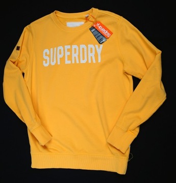 SUPERDRY FIRMOWA ŻÓŁTA MĘSKA BLUZA - XL - ŁADNA !