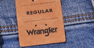 WRANGLER spodnie STRAIGHT blue jeans REGULAR FIT _ W36 L30