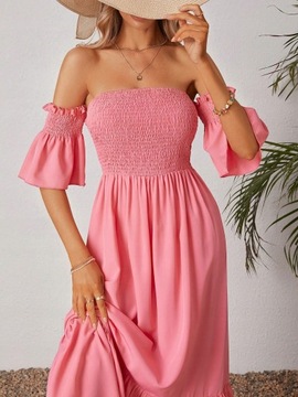 SUKIENKA LETNIA BOHO HISZPANKA ROZKLOSZOWANA MAXICASUAL SHEIN XS 34