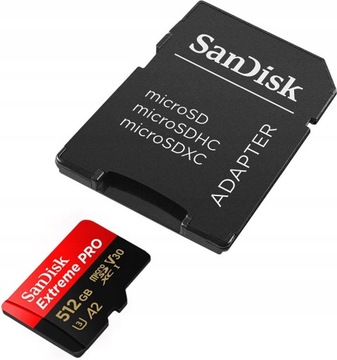 Карта SanDisk Extreme PRO MicroSDXC емкостью 512 ГБ