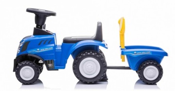 Поездка на тракторе со звуками лопаты с граблями прицепа