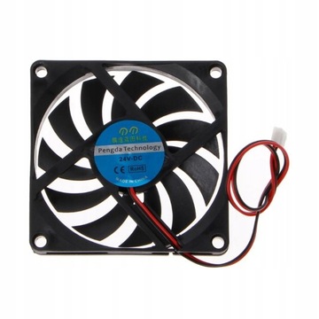 24V 2-Pin 80x80x10mm komputer stancjonarny System