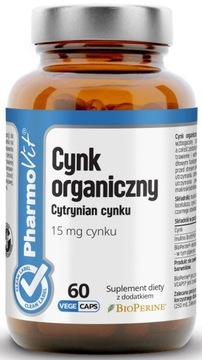 PHARMOVIT CYNK ORGANICZNY 60k INULINA PIPERYNA