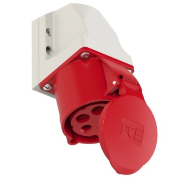 125-6K Фиксированная розетка 32A 5 контактов 400V IP44