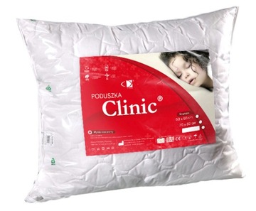 ANTYALERGICZNA Poduszka Clinic 50x70 do Spania WYRÓB MEDYCZNY Polska AMW