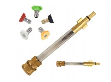 LANCA RIWALL METALOWA 15CM + DYSZE KOLOROWE