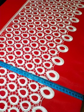 КРУЖЕВО БЕЛОЕ ГИПУРА 30 см