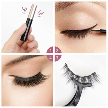 ДЛИННЫЕ МАГНИТНЫЕ РЕСНИЦЫ 7 ПАР + ПИНЦЕТ + 2 ПОДВОДКИ ДЛЯ ГЛАЗ