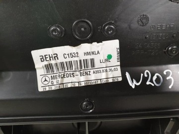 КОНСОЛЬ ПРИБОРНОЙ ПАНЕЛИ MERCEDES W203 ЕВРОПА