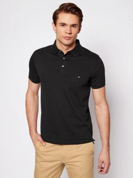 Tommy Hilfiger koszulka polo męska Czarny Slim Fit r. XL