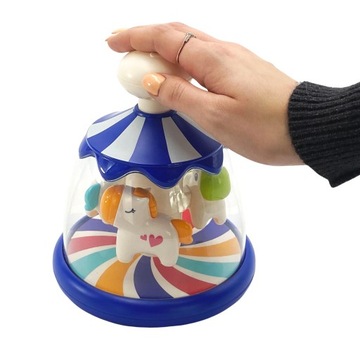 ИНТЕРАКТИВНЫЙ СПИННЕР ЛОШАДИ КАРУСЕЛЬ С ШАРИКАМИ ИГРУШКА ДЛЯ ДЕТЕЙ ВУПИ