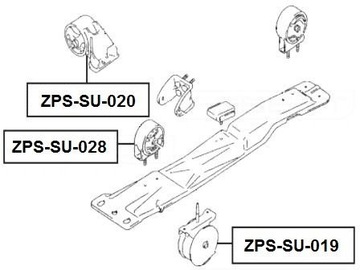 NTY ZPS-SU-028 LOŽISKO MOTORU