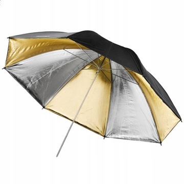 Delamax Parasol Studyjny Złoto-Srebrny 101cm