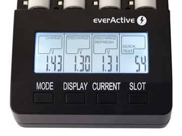 Зарядное устройство everActive NC-3000 + 4x R03 AAA 1000 мАч