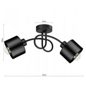 LOFT EDISON LED LOOP ЛЮСТРА ПОТОЛОЧНЫЙ СВЕТИЛЬНИК