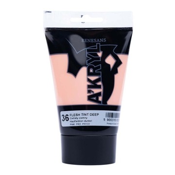 Farba Akrylowa A'KRYL Renesans 100 ml 36 Cielisty Ciemny