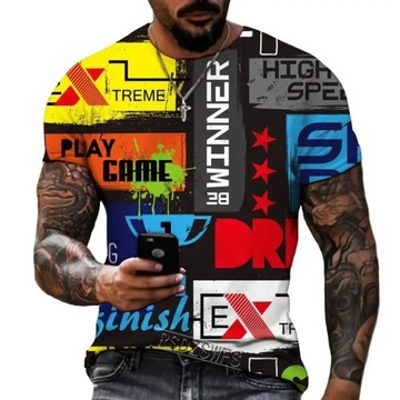 Czterolistna koniczyna męska T-shirt z nadrukiem k