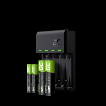 ЗЕЛЕНОЕ ЗАРЯДНОЕ УСТРОЙСТВО ДЛЯ ЗАРЯДНЫХ АККУМУЛЯТОРОВ VITAL CHARGER AA/AAA