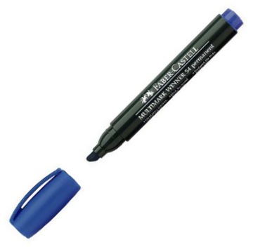 Marker permanentny ścięta-końc. nieb Faber-Castell