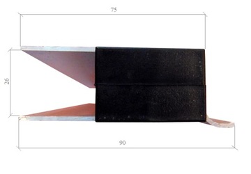 Вертикальный замок для алюминиевой стороны H400 P/L