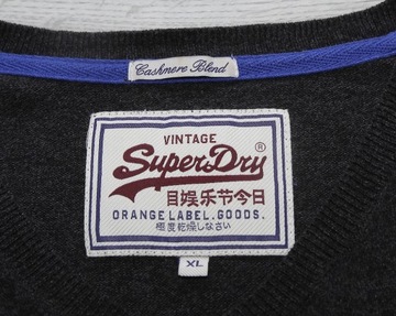 SUPERDRY SWETER BAWEŁNA KASZMIR r XL