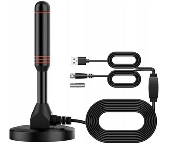 ANTENA TV SAMOCHODOWA DVB-T MAGNETYCZNA TIR MAGNES PAŁKA MAGNES USB TIR BUS